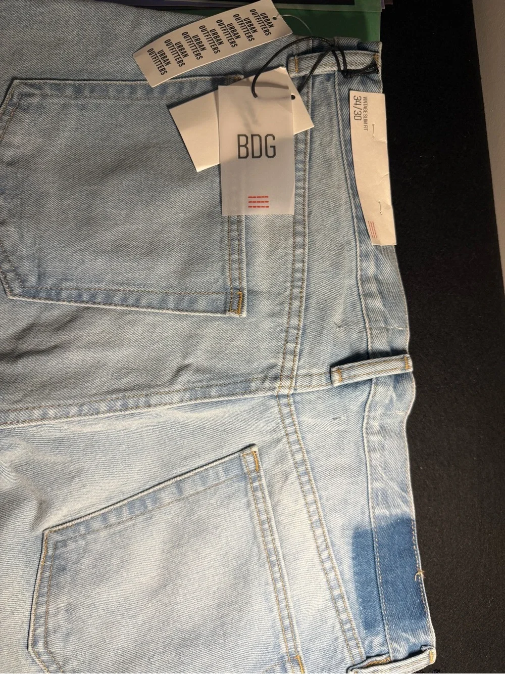 BDG Light Wash Straight-Leg Jeans